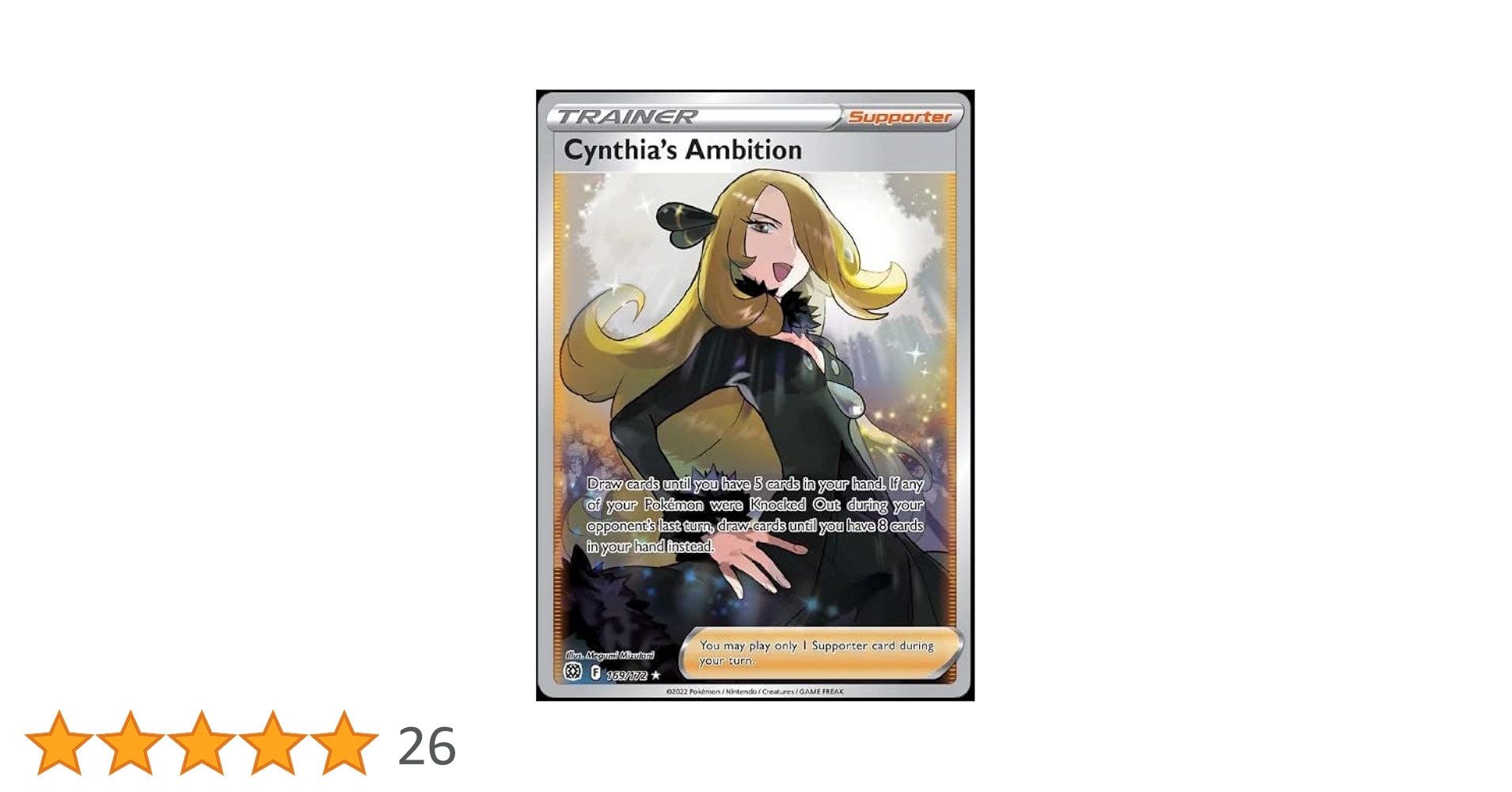 Cynthia's Ambition 169/172 - Brilliant Stars - Ultra Rare Pokemon